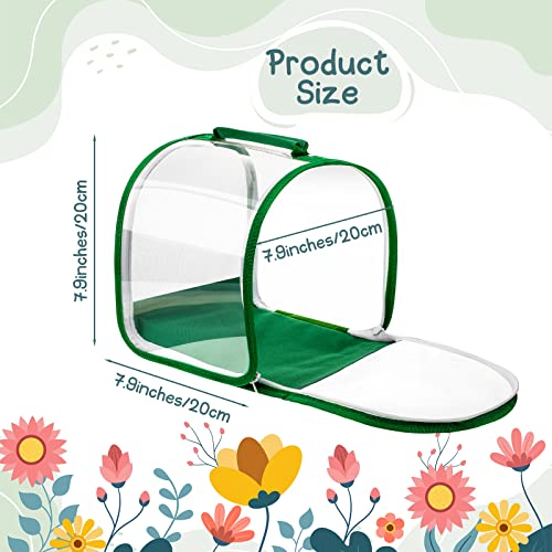 Sratte 3 Pcs Small Butterfly Habitat Insect Mesh Cage Caterpillar Terrarium