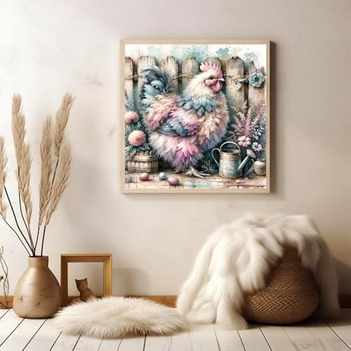 Chicken Diamond Art Kits for Adults, Diamond Painting Kits 14x14 Inch - color: Style 56