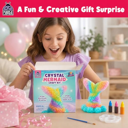 Crystal Growing Kit for Kids Ages 6-8, Mermaid STEM Science Craft Toy - color: Mermaid Crystal