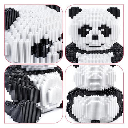 AHZILEl Animal Panda Blocks Building Set, 7822 Pcs Cute 3D Puzzle Mini Building Bricks Toy Kits, DIY Educational Particle Building Birthday Gift for Ages 8-14 - color: Panda