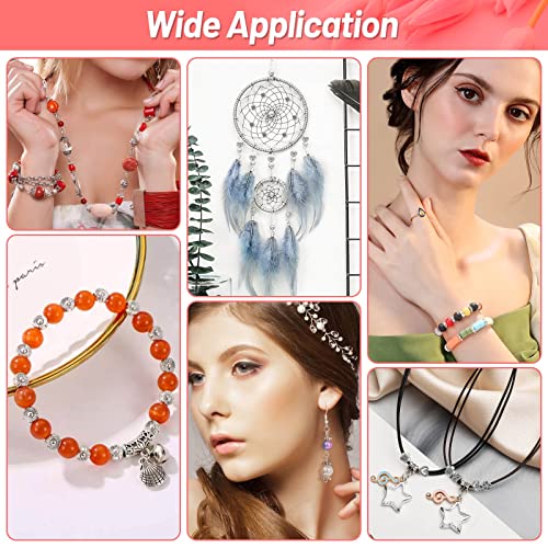 500 Pcs Bracelet Spacer Beads, Silver Bulk Random Styles Loose Spacer Metal Charm for Necklace, Earring Making DIY Jewelry Accessories - color: Silver3