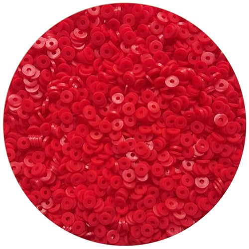 Red Clay Beads for Bracelets Jewelry Making - color: Red Clay Beads