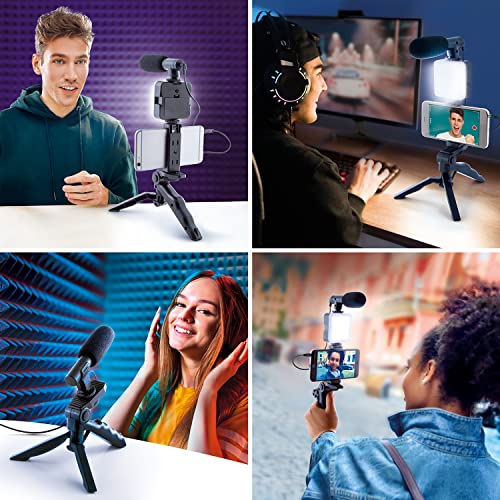 Canal Toys New Studio Creator Podcast & Vlogging Kit – Record Your own podcasts and Vlogs Like Your Favorite influencers! Fold-up Tripod, LED Light & Microphone. Ages 8+ - style: Podcast & Vlogging Kit