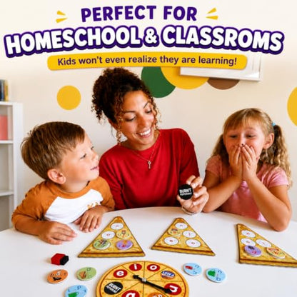 CVC Words on Pepperoni - Learn to Read & Write, Magnetic Phonics Games - size: CVC Word Game