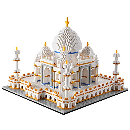 YaJie Taj Mahal Micro Building Blocks Set for Adults, Mini Architecture Bricks Building Sets, Collection Creative Model Kit Gifts for Age 14+（3950PCS） - color: Taj Mahal