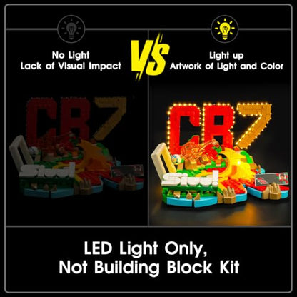 LED Light Set Compatible with Lego 43012 Cristiano Ronaldo – Soccer Highlights Set, Light Kit for Lego 43012 Building Blocks Model, Not Included The Model Set - color: 43012 Cristiano Ronaldo Soccer Highlights Set