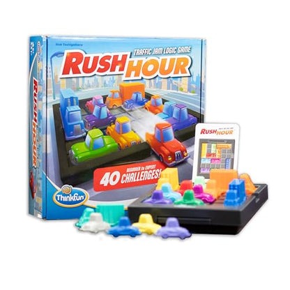 ThinkFun Rush Hour Traffic Jam Logic Game - Engaging STEM Toy for Kids Age 8 and Up - Enhances Reasoning & Planning Skills - MESH Accredited - 20+ Awards - Trusted Worldwide Seller for Over 20 Years - style: New Packaging