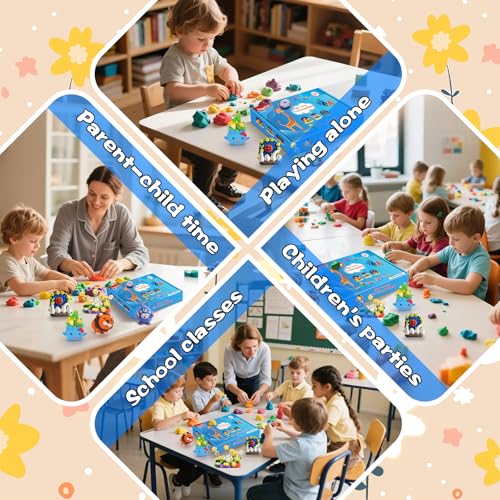 ifergoo Air Dry Clay for Kids - 102 Colors Modeling Magic Foam Clay Kit - color: 102 Colors