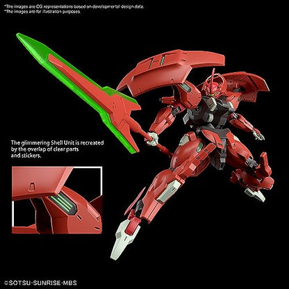 Bandai Hobby - Mobile Suit Gundam: The Witch from Mercury - #08 Darilbalde, Bandai Spirits HG 1/144 Model Kit - color: red