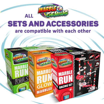 Marble Genius Marble Rails Starter Set, 200 Pieces, STEM Toy