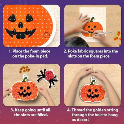 Skillmatics Poke-in Art – Halloween Decor, DIY Wood Craft Kit for Kids - style: 1. Halloween Decor