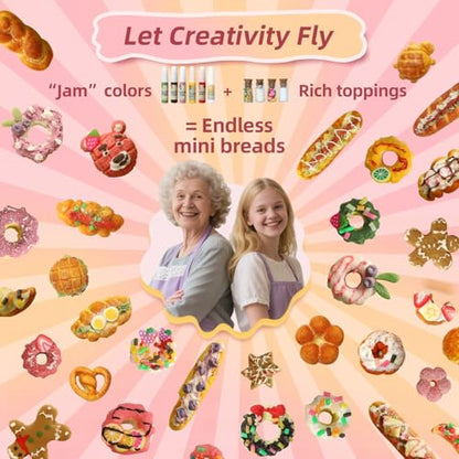 iLAND Craft Kits for Girls Ages 8-12 Fun Clay Bakery, Girls Birthday Gifts - style: Royal Clay Bakery w/ Light String