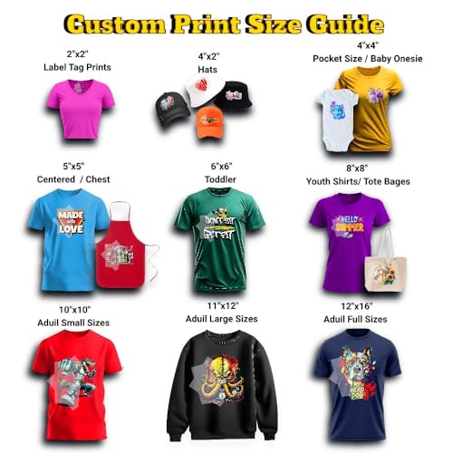 Custom DTF Gang Sheet Printing – Upload Your Design & Choose Any Size – Durable Direct to Film Transfers for T-Shirts, Hoodies, Fabrics – Heat Press Ready – Fast Processing & Shipping - color: Custom Design