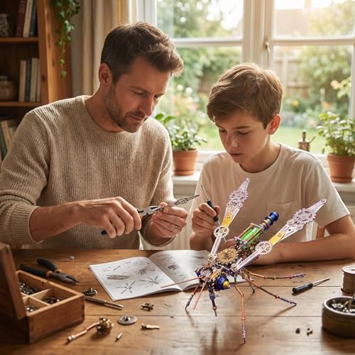 3D Metal Puzzles for Adults Teens-160+Pcs-Mechanical Mosquito Bee Insect Models-3 Hours to Build-Ideal for Birthday Gifts and Decorations (Mechanical Mosquito) - style: Mechanical mosquito