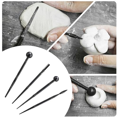 EIGTWEN 100ml Air Dry Clay Glaze and 29pcs Clay Tools Kit, Gloss Varnish - size: Gloss