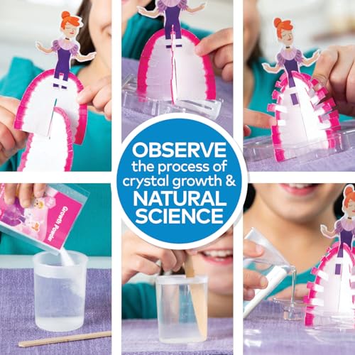 Fun Express 11 3/4" x 10 1/4" STEAM Crystal Princess Crystal Growing Kit