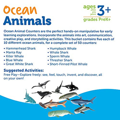 Learning Resources Ocean Animal Counters - style: Ocean Counters