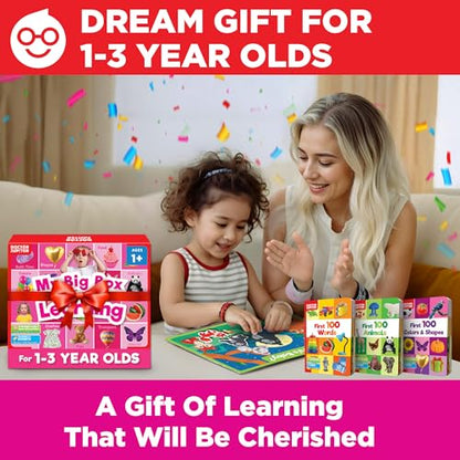 Doctor Jupiter Girls' Big Box of Learning for Kids Ages 1-3 Year Old - style: Girls' Big Box of Learning: 1+