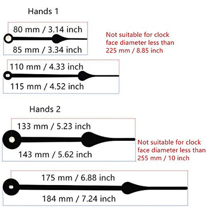 Youngtown 12888 Clock Mechanism 13/64" Thread Battery Operated Replacement - color: Black, size: thread length 13/64 inch