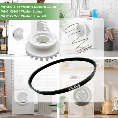 Upgraded WH05X24185 Washing Machine Clutch Kit - style: Basic Set (3 pcs)