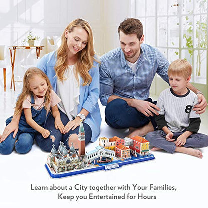 CubicFun City Line Venice 3D Architecture Puzzle, 126 Pieces - style: CITY LINE VENICE