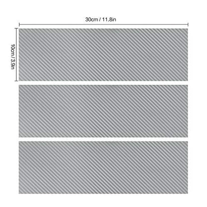 QianBao Compatible with Silver Carbon Fiber 11.8" x 4" Chevy Bowtie Emblem - color: Silver