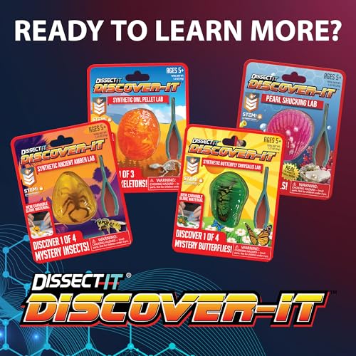 Dissect-It Discover-It Dinosaur Dig Kit, Dissecting Gel Kids Science Kit Project to Learn Anatomy, STEM Toys for Ages 6 and Above