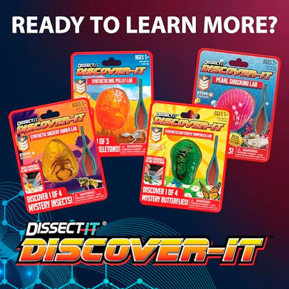 Dissect-It Discover-It Dinosaur Dig Kit, Dissecting Gel Kids Science Kit Project to Learn Anatomy, STEM Toys for Ages 6 and Above