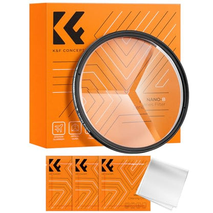 K&F CONCEPT 77mm Rotatable Triangular Prism Camera Lens Filter - size: 77mm