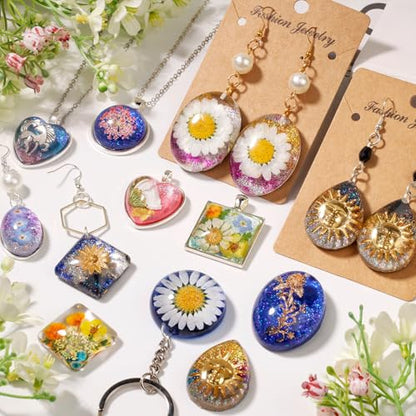 LET'S RESIN Cabochon Gems Resin Molds, 36-Cavity Jewelry Making Kit