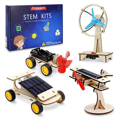 STEM Toys for Ages 8-13 Boys, Solar Science Kits for Kids Crafts Gifts 8-12 - size: 5.9 x 9.1 x 2 inches