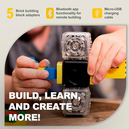 Modular Robotics Robot Blocks with 5 Robot Cubes - Discovery Set for Home Robotics Kit - STEM Kits for Teens & Kids Aged 4+ - Science Engineering Kits