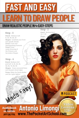 Master Anatomical Figure Drawing in 4 Easy Steps: Step-by-Step Lessons, Video Tutorials, and Art History for All Ages