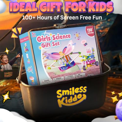 SMILESSKIDDO Science Kit for Girls 130+ Experiments, STEM Toys - color: Light Blue