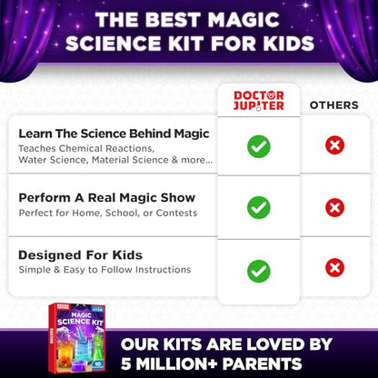 Doctor Jupiter Magic Science Experiments Kit for Kids Ages 8+ - style: Magic Science Kit: 8+