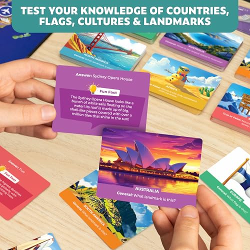 Stamp It! World Tour, Educational Map Geography Board Game for Kids 8-12