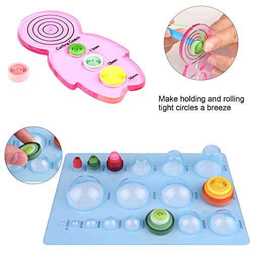 TUPARKA 19 Pcs Paper Quilling Kits 45 Colors 900 Strips Quilling Art Paper DIY Craft - size: 19pcs