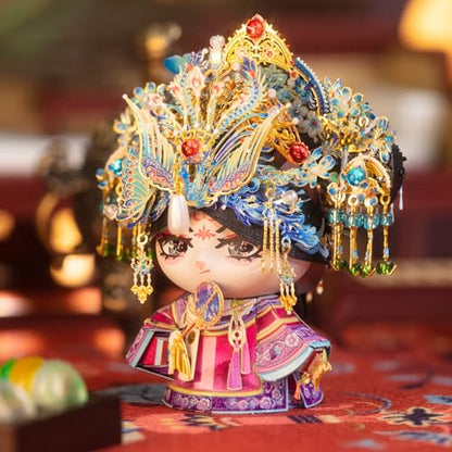 MU 3D Metal Puzzles for Adult Building TV Series Empresses in the Palace Consort Hua Kitty, Cat Themed Metal Models Kits Miniature, Assembling DIY Sets Home Desk Decor - style: Consort Hua