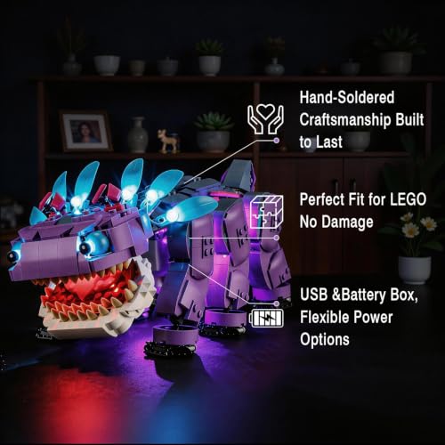 Vaodest LED Light Compatible with 77077 Fortnite Klombo Set,Design and Configuration Compatible with Model 77077(LED Light Only, Not Building Block Kit) - style: 77077 Fortnite Klombo Set