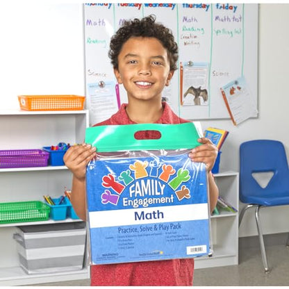 Really Good Stuff Family Engagement Math, Practice, Solve & Play Pack - style: Third Grade