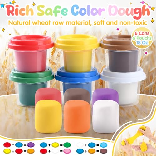 PLAY 2 in 1 Color Dough Kitchen Creations Set, Ice Cream & Noodle Maker - color: Yellowish Purple