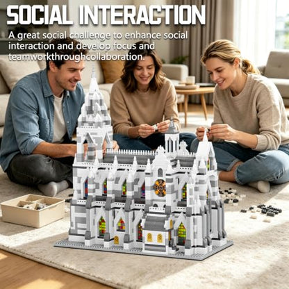 Miniature Building Blocks Cologne Cathedral Model Set (3598 Pieces) - Building Toys, Suitable for Adults as Gifts - style: Cologne Cathedral Model