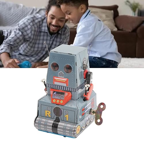 Toy Robot Toy Retro Tinplate Clockwork Mechanical Robot Robot Collectable Touet for Children Adults Christmas Birthday Photography Prop Home Decoration