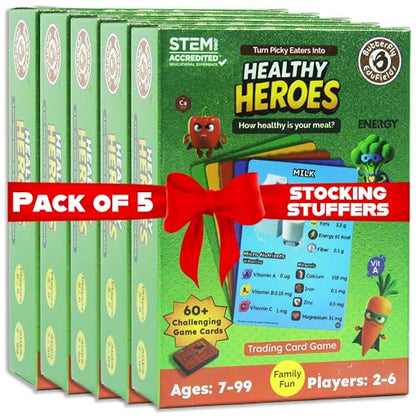 Butterfly EduFields Healthy Heroes Card Game, Pack of 5 Gifts for Kids 7+ - style: Return Gift For Kids