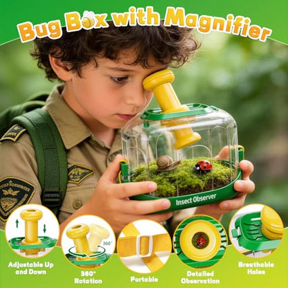 Kids Bug Catcher Kit Outdoor Explorer Set Educational Nature Toy Ages 3-12 - size: 378-2