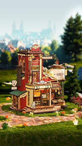 ROBOTIME 3D Wooden Puzzles for Adults, Factory Wooden Music Box EAB01, Gift for Craft Enthusiast Model Building Set