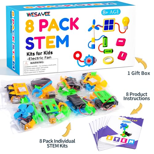 STEM Kits - 8 Bulk Circuit Science Kits for Kids Classroom Gifts Crafts