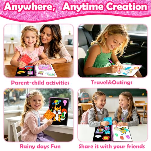 FUNNYB&G Foil Art Craft Kit for Kids, Sparkly Birthday Gift Toy for Girls - style: Back to School