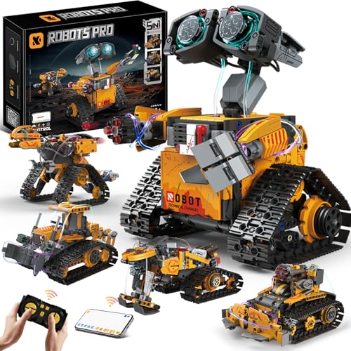 5-in-1 STEM Coding Robot Building Kit, Ages 8-16
