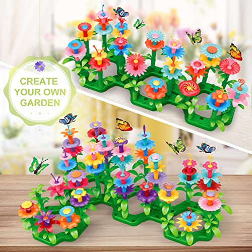 SpringFlower Flower Garden Building Toys, for Girls 3 4 5 6 7 Years Old